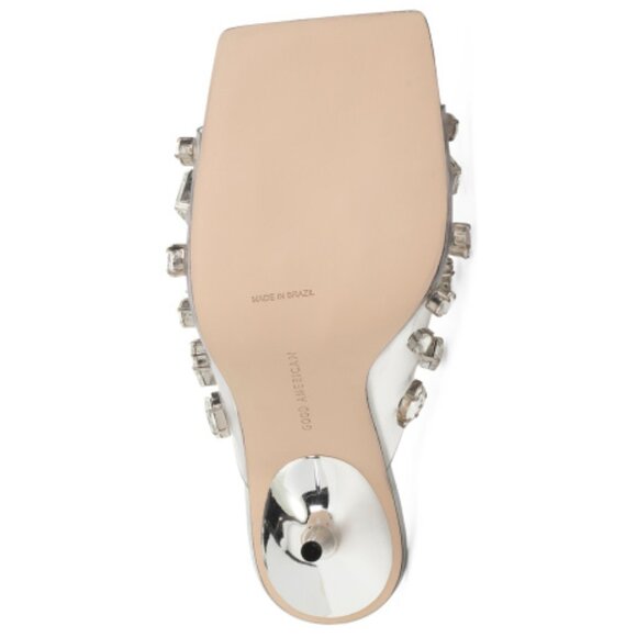 GOOD AMERICAN Made In Brazil Jeweled Emma Slip Heels 257 3M7T - Picture 4 of 5